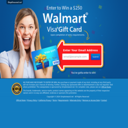 Get A Walmart $250 Gift Card